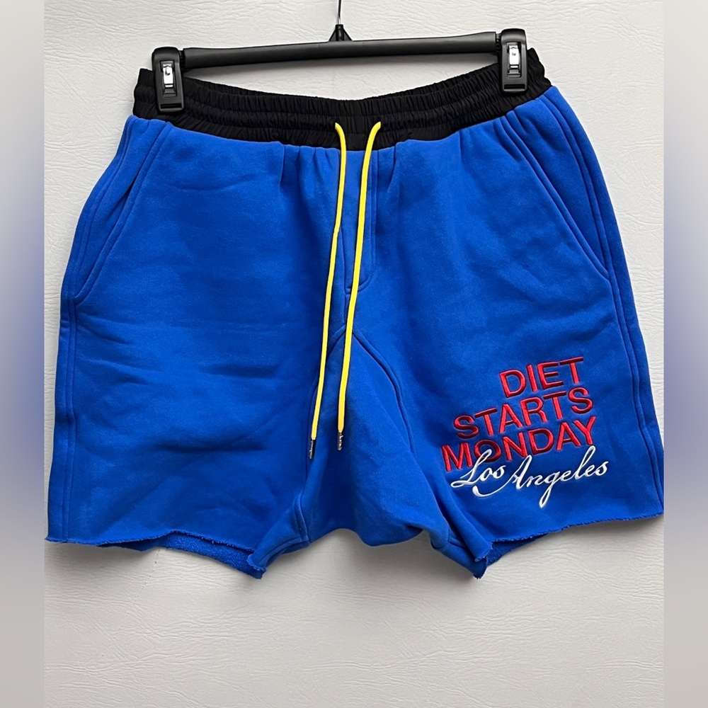 Diet Starts Monday DSMLA Ace Shorts Blue Red Heavyweight Shorts Small NWT - Picture 2 of 15